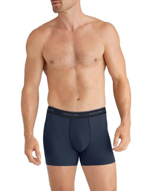 Tommy John Blue 3-Pack Comfort Micro 4-Inch Boxer Briefs for men