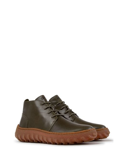 Camper Brown Ground Leather Desert Boot for men