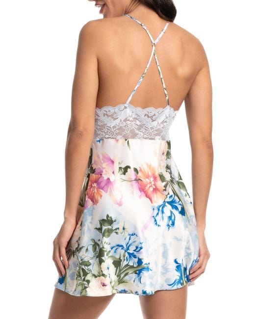 In Bloom White Amour Lace Trim Chemise