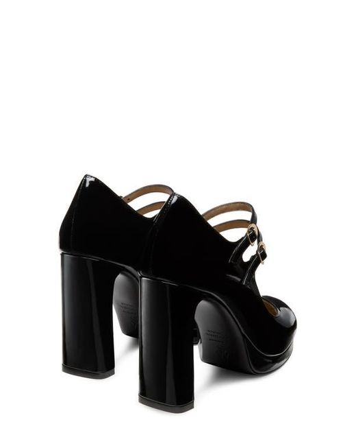 Stuart Weitzman Black Babette Platform Mary Jane Pump