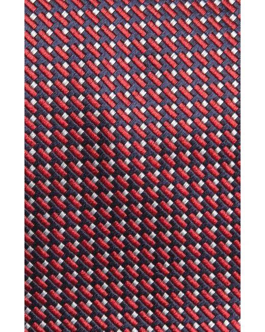 Zegna Red Mulberry Silk Tie for men