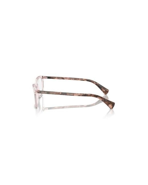 Ralph Pink 51Mm Rectangle Optical Glasses