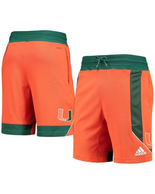 adidas Miami Hurricanes Reverse Retro Basketball Shorts At Nordstrom in