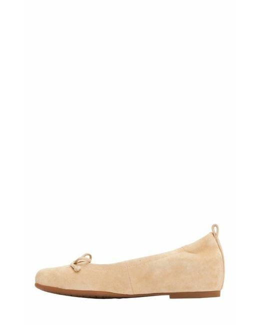 ABEO White Cadence Bow Ballet Flat