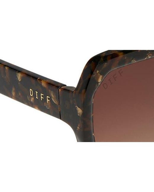 DIFF Brown Sloane 54Mm Square Sunglasses