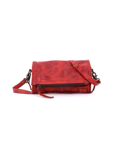 Bed Stu Red Amina Clutch