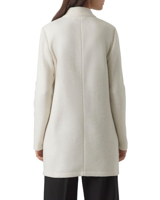 Vero Moda Gray Katrine Brushed Long Jacket