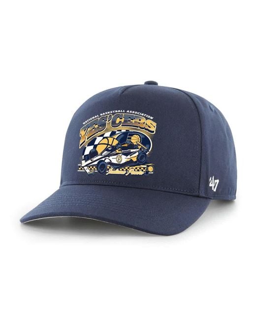 '47 Blue Indiana Pacers Solid Hitch Adjustable Hat for men
