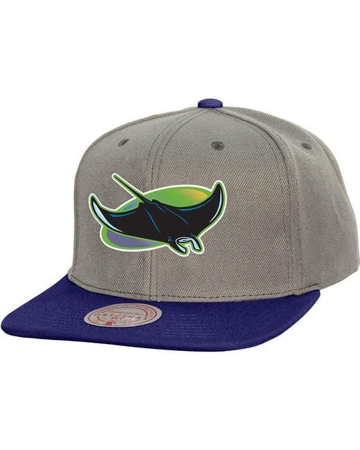 Mitchell & Ness Green Tampa Bay Rays Cooperstown Collection Basic Flip Snapback Hat for men