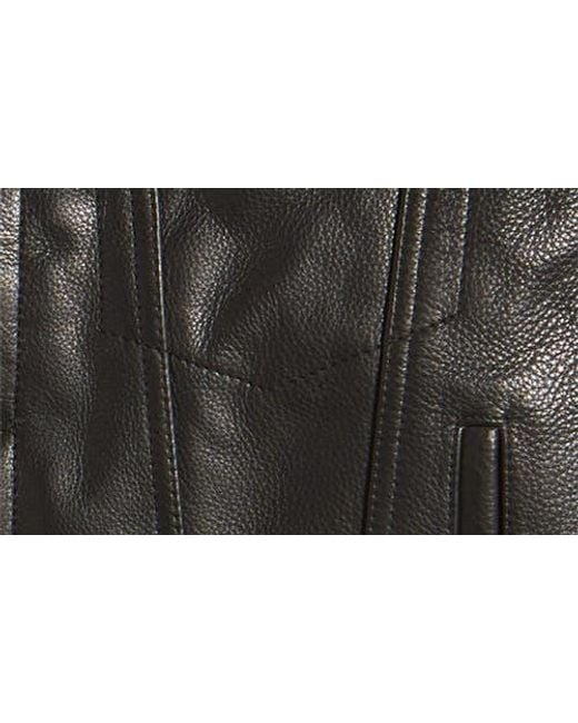 Schott Nyc Black Leather Trucker Jacket
