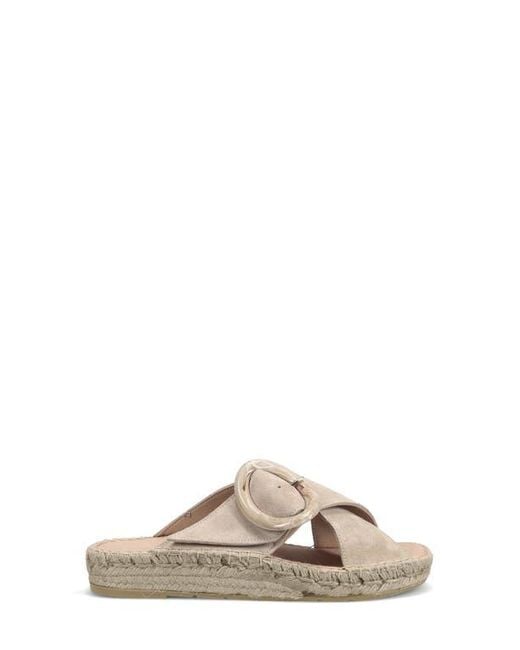 Ron White Multicolor Erin Espadrille Platform Wedge Slide Sandal
