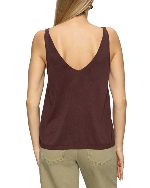Sanctuary Purple V-Neck Knit Tank