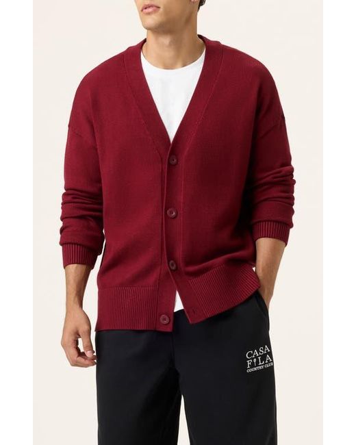 Fila Baseline Cardigan in Red for Men Lyst