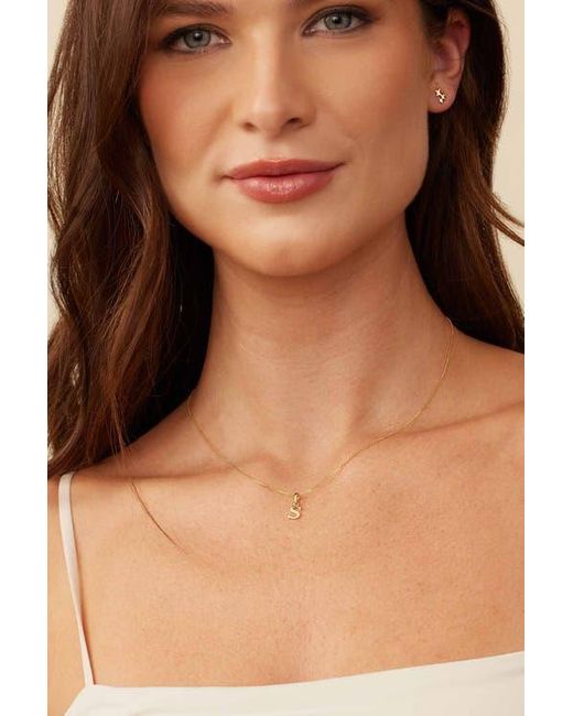 Oradina Metallic 14K My Letter Initial Pendant Charm