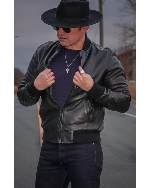 Last Wolf Black Elk Bomber Jacket for men