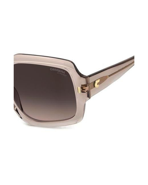 Carrera Brown 56Mm Gradient Square Sunglasses