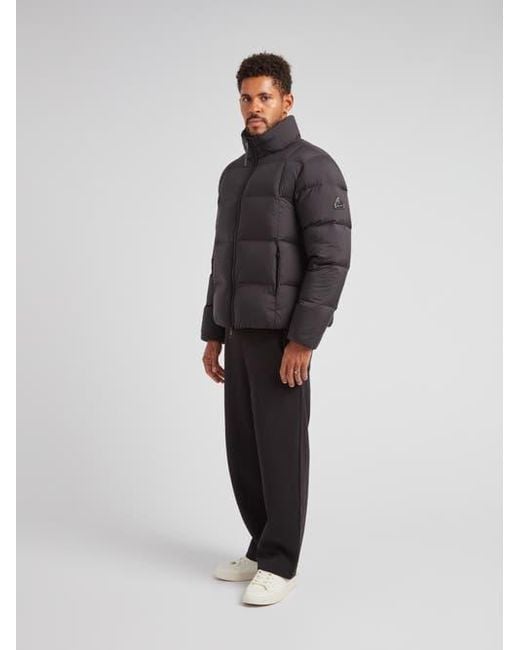 Jacket Gray Cloud Long Sleeve Puffer Racer Jacket for men