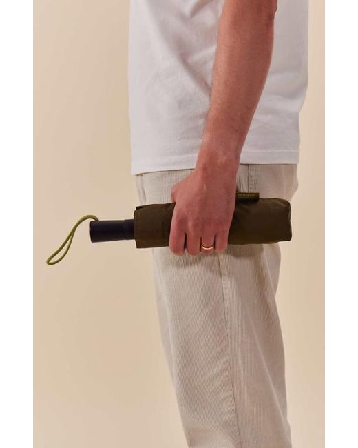 Original Duckhead Natural Compact Umbrella With Automatic Open-Close Function