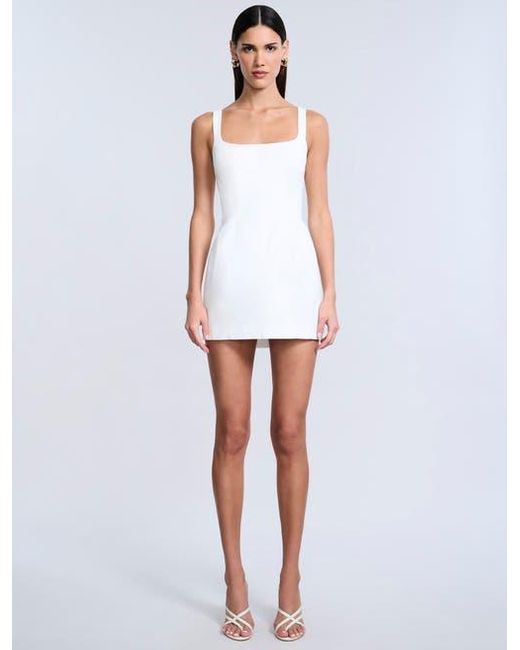 BCBGMAXAZRIA White Twill Mini Dress