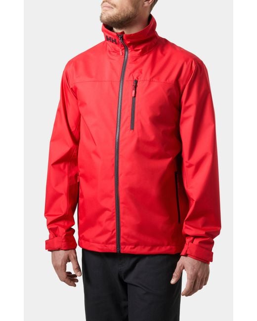 Helly Hansen Red Crew 2.0 Waterproof Sailing Jacket for men