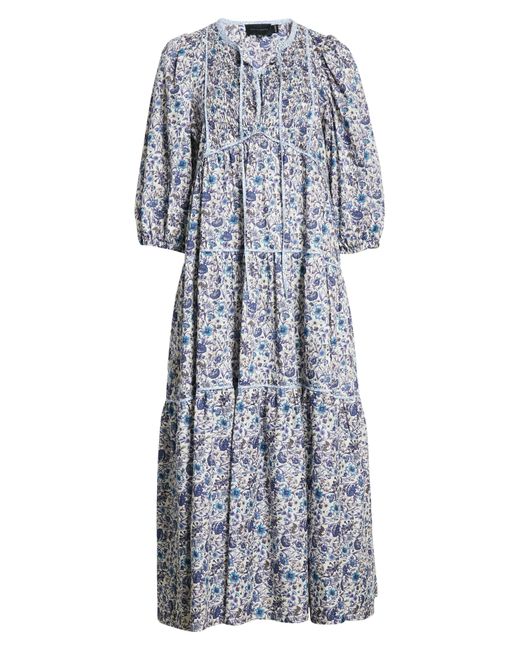 Birgitte Herskind Blue July Liberty Organic Cotton Shift Dress