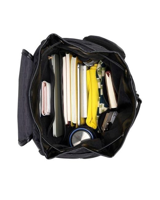 Elle Black Eleganza 25L Monogram Backpack