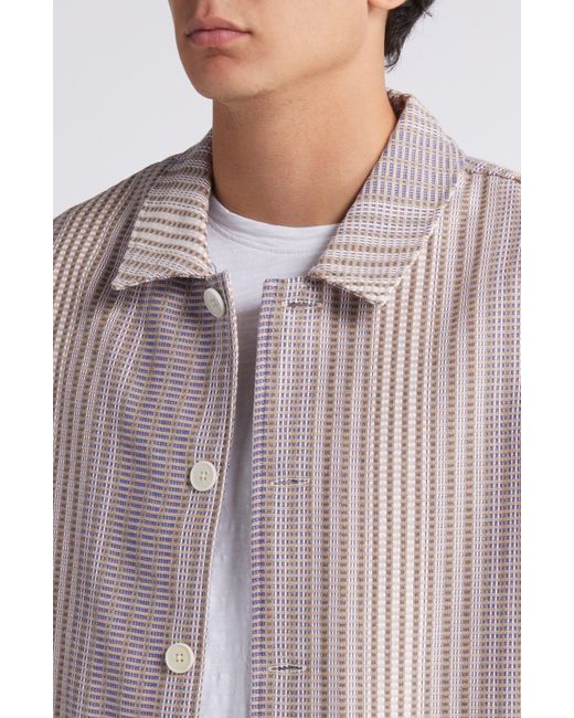 Wax London Natural Grant Multi Weave Workwear Jacket for men
