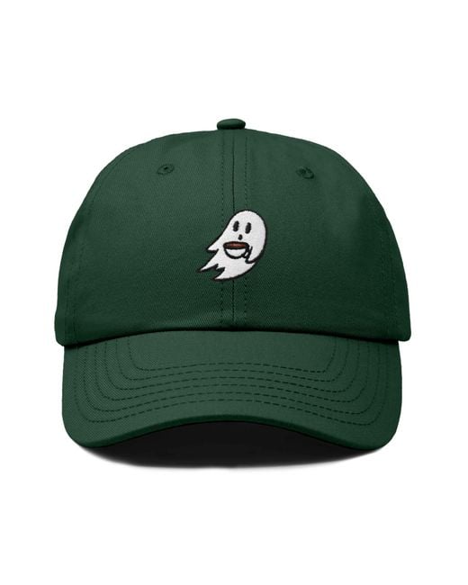 Alix Green Coffee Ghost Embroidered Hat