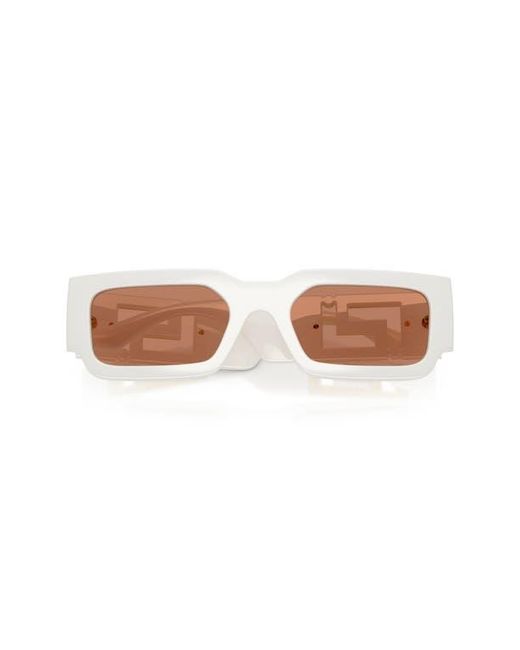 Versace Brown 54Mm Rectangular Sunglasses for men
