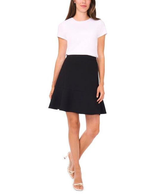 Halogen® Black Tiered Ruffle Skirt