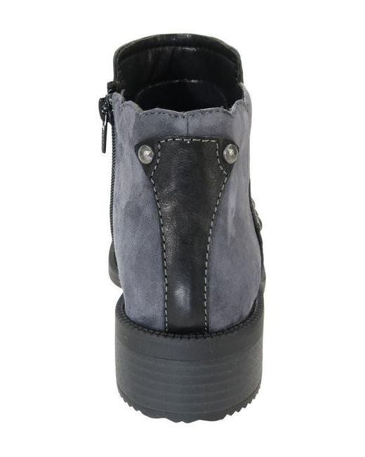 David Tate Gray Spike Stud Bootie