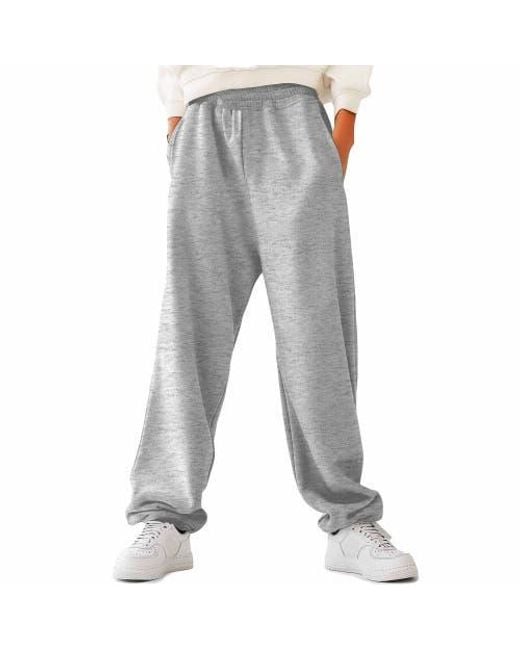 Alix Gray Ghost Embroidered Fleece Sweats Pants for men