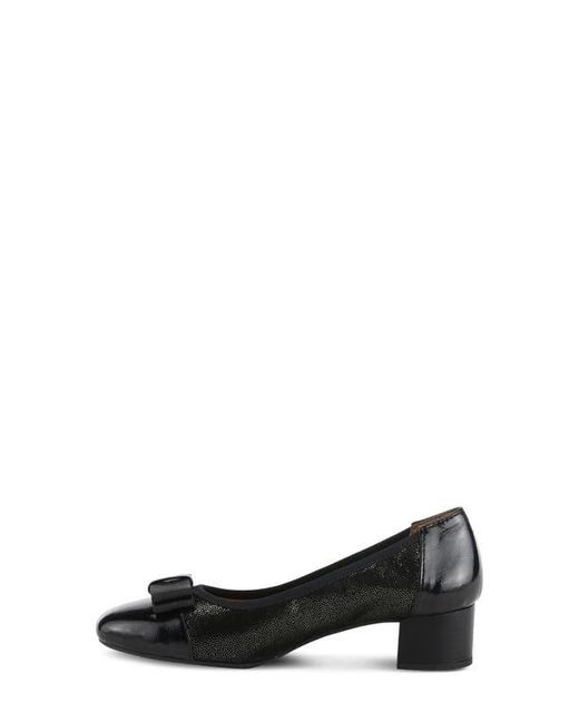 Spring Step Black Paulette Bow Pump