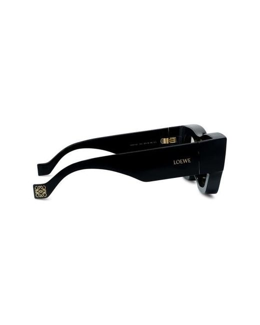 Loewe Black Signature 56Mm Rectangular Sunglasses