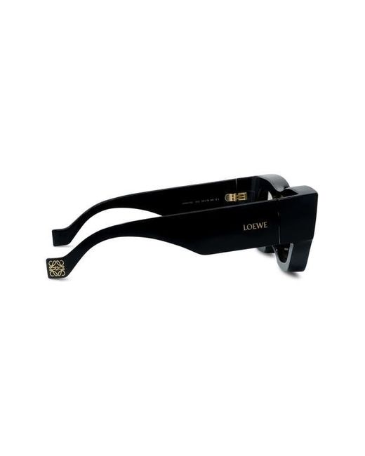Loewe Black Signature 56Mm Rectangular Sunglasses