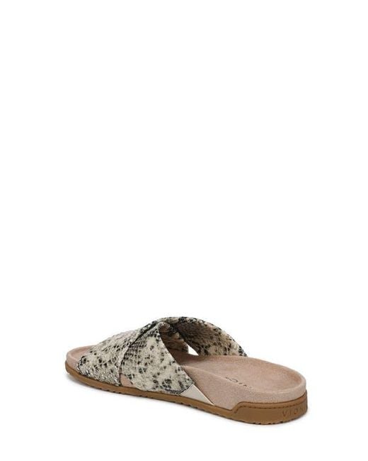 Vionic Gray Etna Crossover Slide Sandal