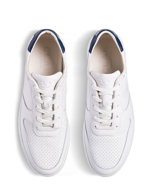 CLAE White Malone Sneaker for men