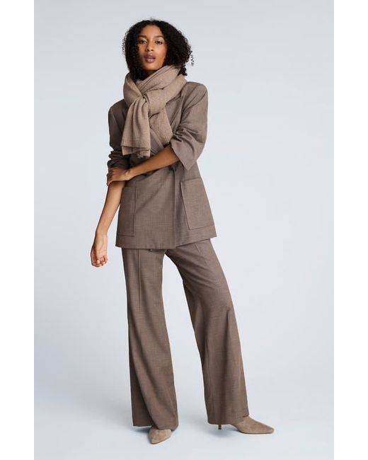 Kenneth Cole Brown Double Breasted Contour Jacket