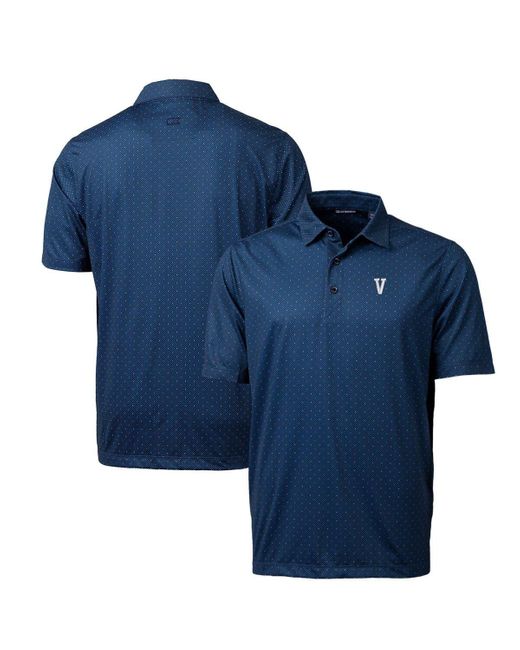 Cutter & Buck Blue Villanova Wildcats Primary Team Logo Pike Double Dot Print Stretch Polo At Nordstrom for men