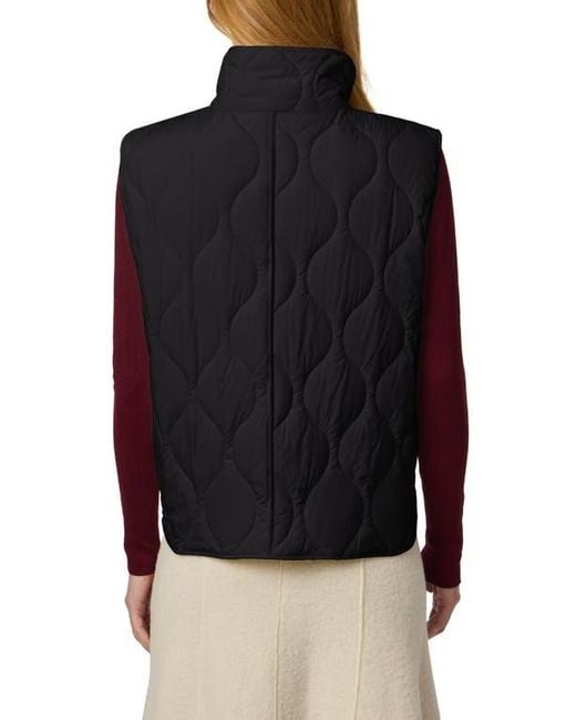 Bernardo Black Beekman Quilted Puffer Vest