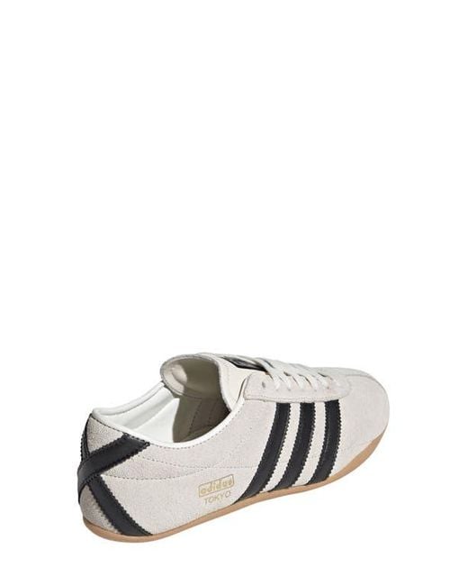 Adidas White Tokyo Low Top Suede Sneaker