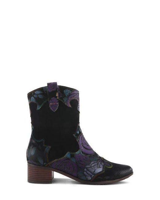 Spring Step Black Lady Luck Western Bootie