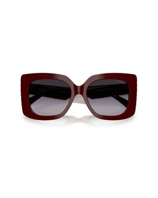 Jimmy Choo Red 54Mm Butterfly Sunglasses for men