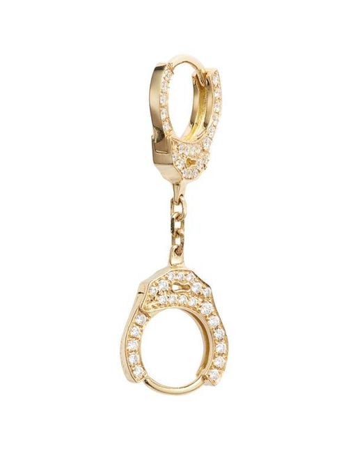 Maria Tash Metallic 6.5Mm Short Chain Diamond Handcuff Clickers