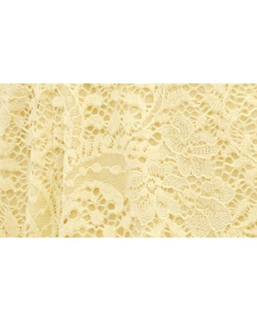 City Chic Yellow Sweat Lace Wrap Dress