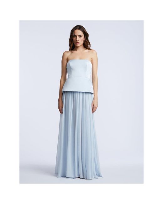bcbgmaxazria blue strapless dress Peplum Gown in FIT About 63.25 from SIZE:USA 16 / EU 46 / UK 18 Mini dress cici select Aressdom Birthday Dress for
