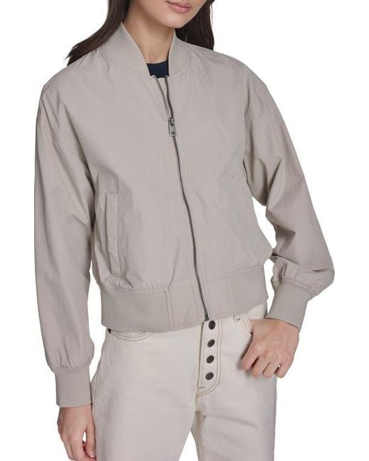 Levi's Gray Relaxed Bomber Jacket