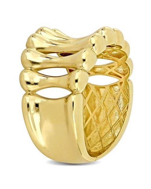 Julianna B Metallic Concave Ring 14K