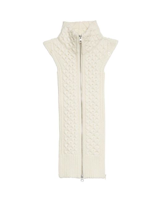 Veronica Beard White Upstate Wool Dickey