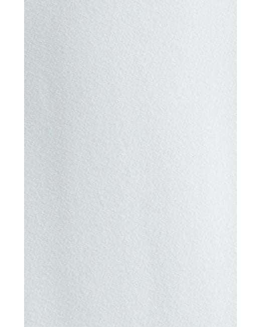 Victoria Beckham Blue Long Sleeve Stretch Crepe Midi Dress